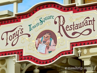 Tony's Town Square Restaurant (Lunch Period Merged with Dinner)