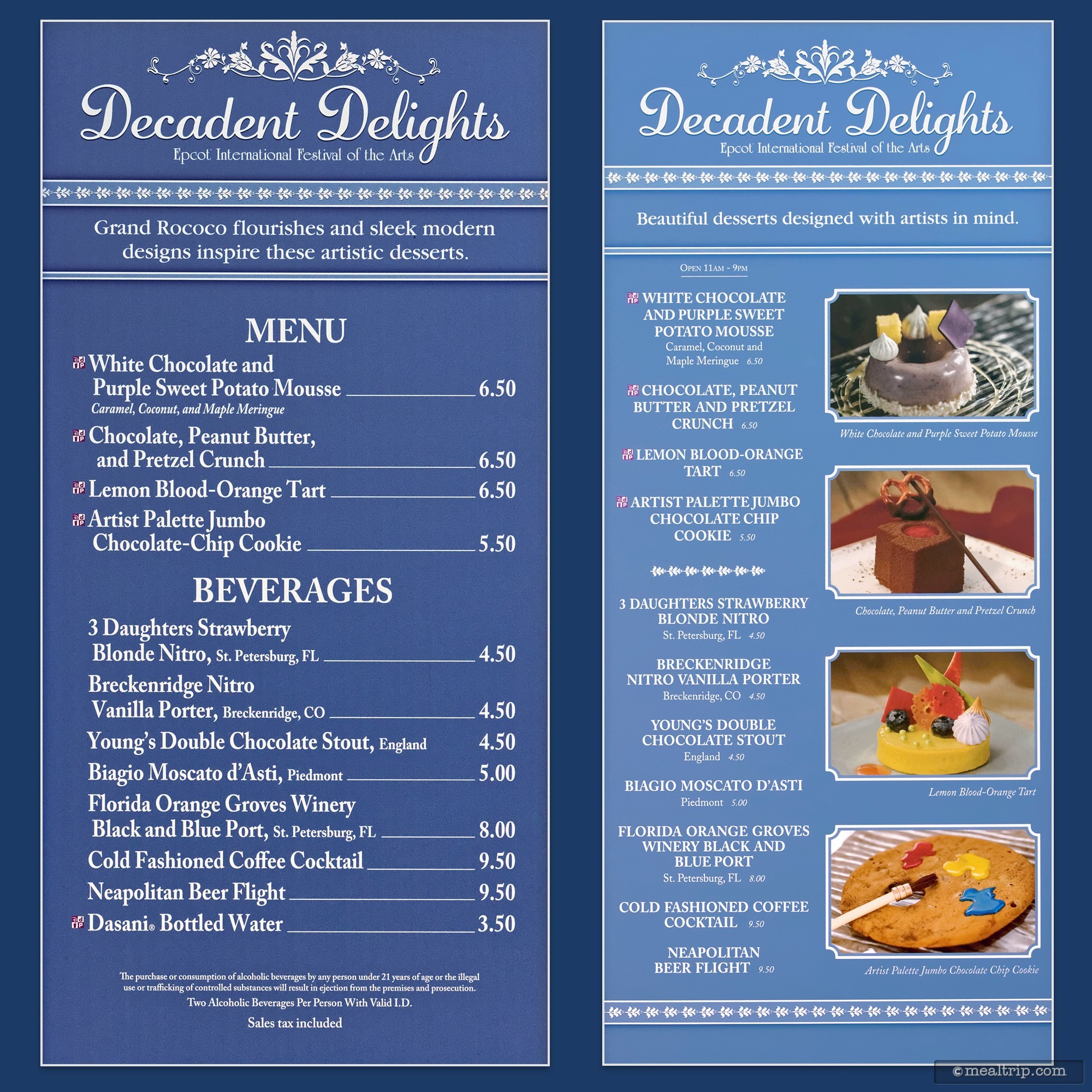 Food Booth Menu Boards and Prices for 2019 - Epcot Festival of the Arts